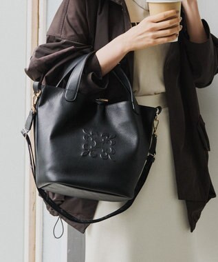 russet エンボスモノグラム2WAYタウントートバッグ(CE-1672-WEB)