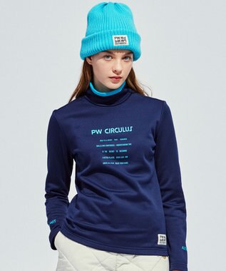 PW CIRCULUS 【あったか裏地/防寒】【WOMEN】モックネックカットソー ネイビー系