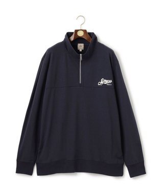J.PRESS MEN 【KING SIZE】インレージャージー ロゴハーフジップスウェット