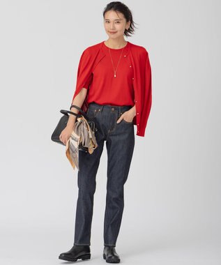 23区 【アンサンブル対応】サステナブルウール カーディガン レッド