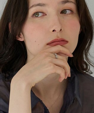 Phoebe フローラルビジューレースカフリング　シルバー シルバー