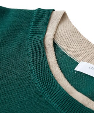 Green Parks 冷やっとすずやかレイヤーニットプルオーバ Green