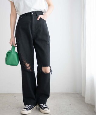 WEGO ヘビークラッシュローライズパンツ