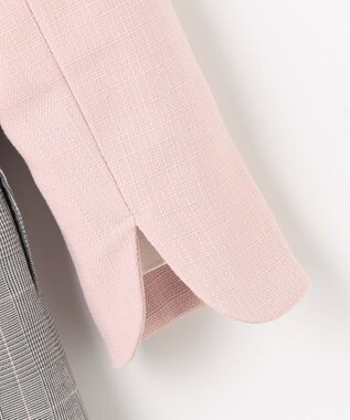 組曲 KIDS  【110-140㎝】 チェックワンピース＆ドビージャケットセット ピンク