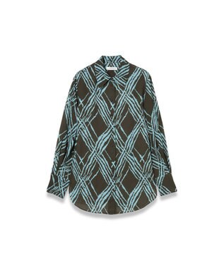 JOSEPH オープンウィーブ　ブラウス Palm Leaf/Chambray