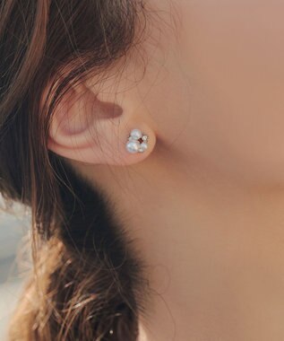 Tiaclasse 【5TYPEアソートデザイン・金属アレルギー対応】パールイヤリング・ピアス ピアス：シルバーE