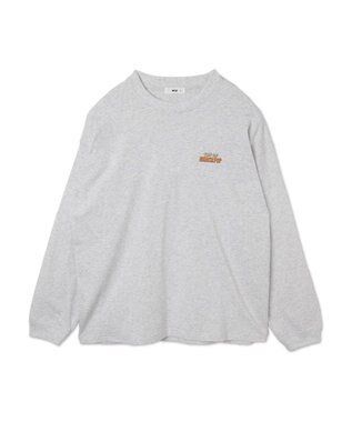 WEGO 【ユニセックス着用ITEM】ボーイズグラフィックBIG　T（LS） ライトグレー