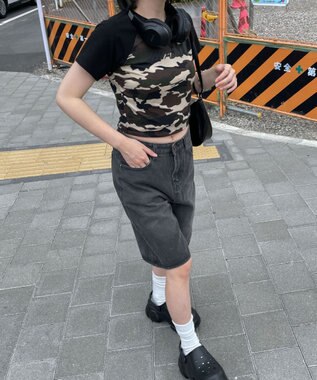 WEGO パイピングラグランT ブラックその他