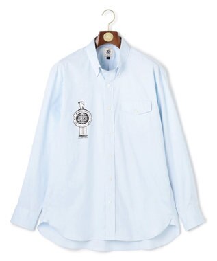 J.PRESS MEN 【AaronChang】【UNISEX】ピンオックス シャツ / B.D. サックスブルー系