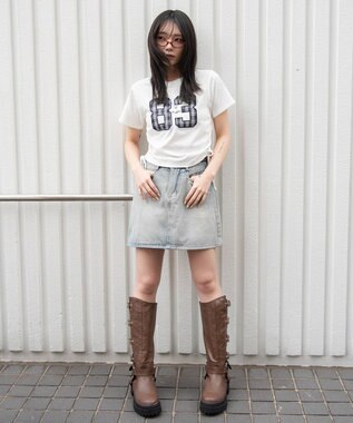 WEGO クラフトデザインサイドドロストT 柄2