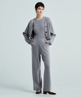 uncrave 【洗える】メリノウール ショートカーディガン（uncrave WHITE） ミッドグレー