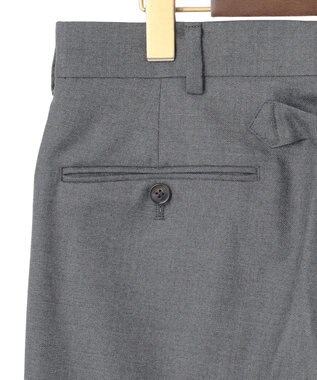 J.PRESS MEN 【J.PRESS ORIGINALS】PEPPIN MERINO SAXONY PIPED STEM TROUSERS / JAPAN MADE ライトグレー系
