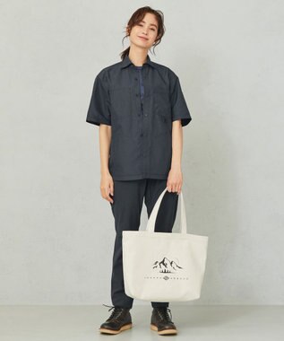 JOSEPH ABBOUD MOUNTAIN 【UNISEX】キャンバストートバック アイボリー系