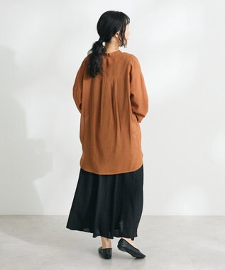 CRAFT STANDARD BOUTIQUE ツイストベルトフレアスカート Orange