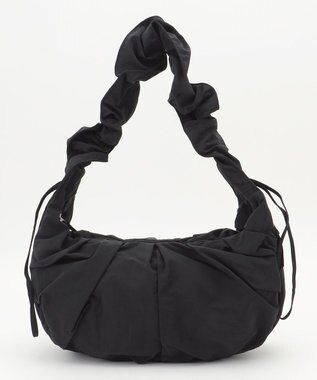 LA BAGAGERIE 【maison vert】 【軽量/多収納】ギャザーワンショルダー Large ブラック