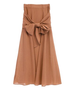 CRAFT STANDARD BOUTIQUE ツイストベルトフレアスカート Orange