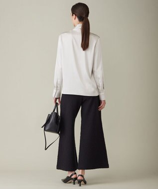 ICB ブークレツイード ニットパンツ チャコール系