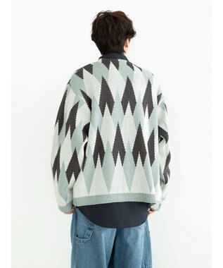 CRAFT STANDARD BOUTIQUE 【男女兼用】アーガイル柄カーディガン2 Green