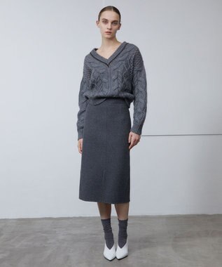 BEIGE， HANS / タイトスカート C Gray