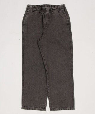 WEGO 【ユニセックス着用ITEM/ウエストゴム】ユルフィットデニムイージーパンツ グレー