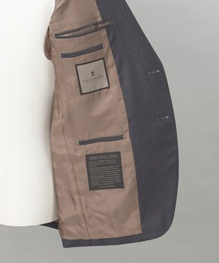 GOTAIRIKU 【Loro Piana Fabric】365 通年スーツ(グレー×ストライプ) グレー系1