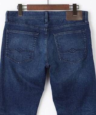 JOSEPH ABBOUD 【暖か起毛裏地付/ストレッチ】 レイヤード デニム パンツ ネイビー系