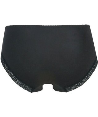 Wing ペアショーツ　【後ろ姿きれいブラ】　KB2717とペア　身生地部綿混　はきこみ丈あさめ　ウイング／ワコール　KF2317 ブラック