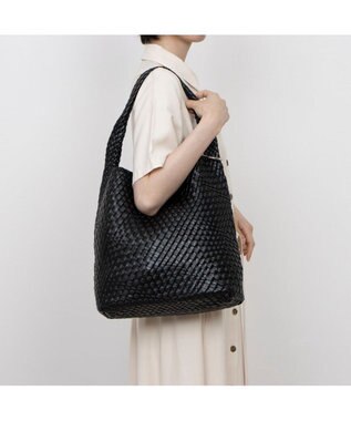 UNBILLION カシュカシュ cachecache / メタリックメッシュワンショルダー ブラック