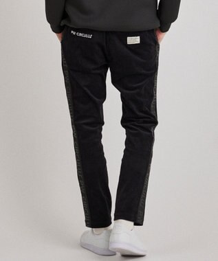 PW CIRCULUS 【MEN】サイドライン コーデュロイパンツ ブラック系