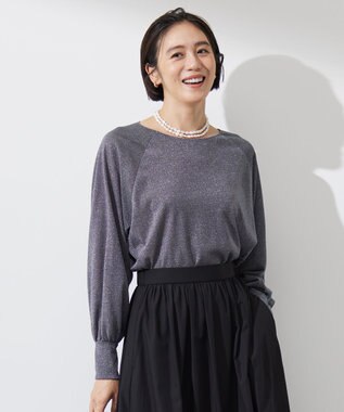 【洗える】ラメシアー トップス