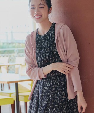 Tiaclasse サマーニットショートパーカー ピンク