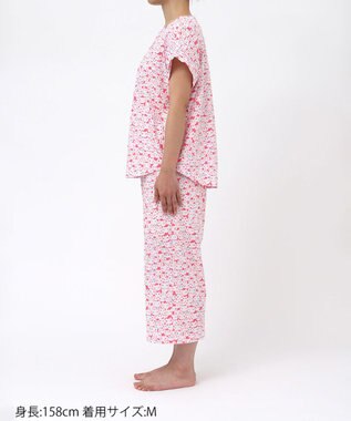 tsumori chisato SLEEP ツモリチサト パジャマ 3分袖 半袖 8分丈 綿100%(本体) 天竺素材 レディース UDT157 /ワコール ピンク