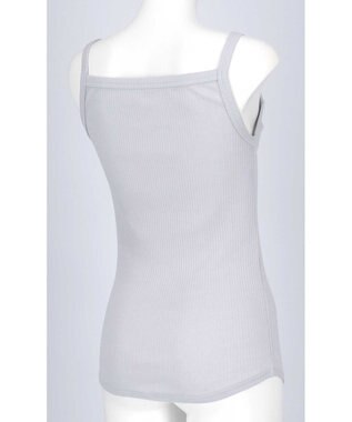 une nana cool 綿100% リブ編みコットン キャミソール GY