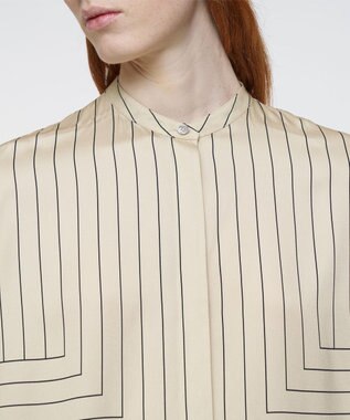 JOSEPH ジオメトリック アニメーション　ロングスリーブブラウス Affogato / Black