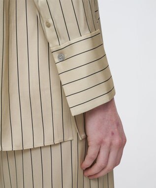 JOSEPH ジオメトリック アニメーション　ロングスリーブブラウス Affogato / Black