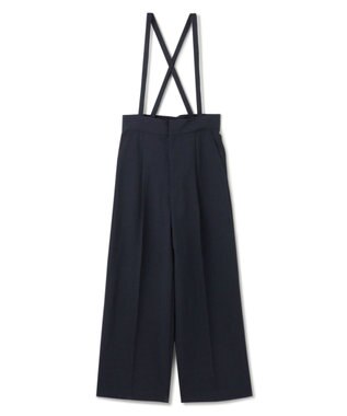 uncrave ウォッシャブルドライサップ ワイドパンツ（サスペンダー付き）