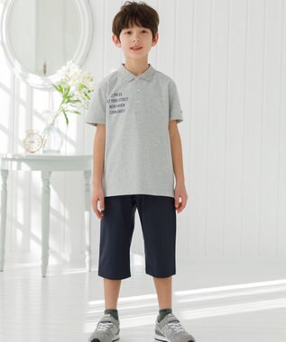 J.PRESS KIDS 【撥水】【100-130㎝】ナイロンストレッチクロス ７分丈パンツ ネイビー系