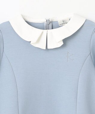 組曲 KIDS 【110-140㎝】おでかけ ワンピース サックス系