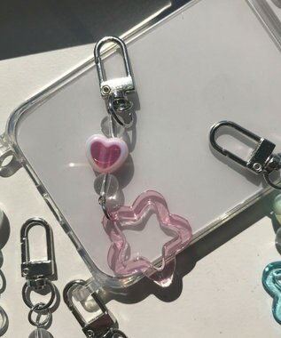 WEGO クリアフラワーミニキーホルダー