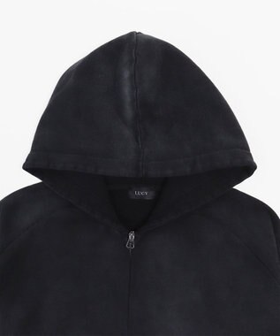 WEGO ショートZIPパーカー ブラックその他