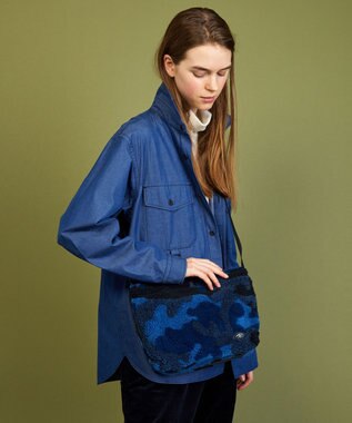 JOSEPH ABBOUD MOUNTAIN 【テーム ヤルヴィコラボ】オウル プリント シャツ ネイビー系