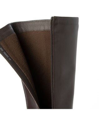 MODE ET JACOMO <D'ICI>タンクソールスクエアトゥロングブーツ ダークブラウン