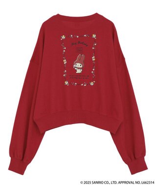 earth music&ecology マイメロディ＆クロミ／ｅａｒｔｈ　レトロアートスウェット Red