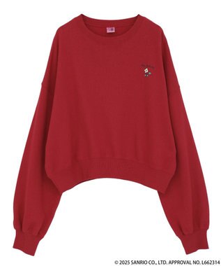 earth music&ecology マイメロディ＆クロミ／ｅａｒｔｈ　レトロアートスウェット Red