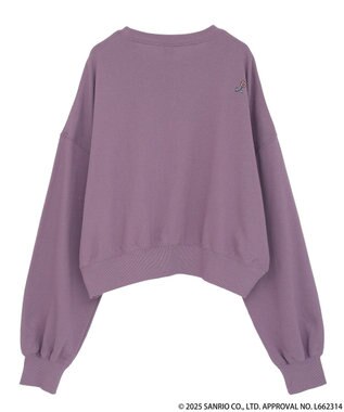earth music&ecology マイメロディ＆クロミ／ｅａｒｔｈ　レトロアートスウェット Purple