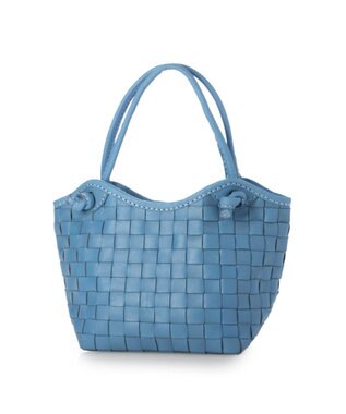 UNBILLION 【訳あり商品】ピークスピーク PEAKS PEAK / 牛革レザーメッシュトートS サックスブルー