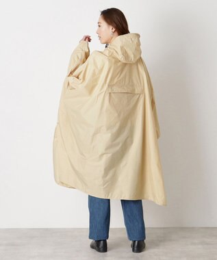MOONBAT POLO RALPH LAUREN(ポロ ラルフローレン) ポロポニー ポケッタブル レインポンチョ レインコート 無地 フード 収納袋 ロゴ入 レディース ベージュ