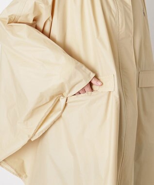 MOONBAT POLO RALPH LAUREN(ポロ ラルフローレン) ポロポニー ポケッタブル レインポンチョ レインコート 無地 フード 収納袋 ロゴ入 レディース ベージュ