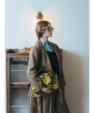 YECCA VECCA 【CLASSY.掲載】2wayチェーンギャザーバッグ Green