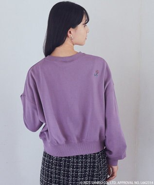 earth music&ecology マイメロディ＆クロミ／ｅａｒｔｈ　レトロアートスウェット Red